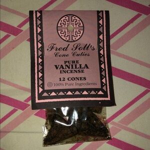Pure Vanilla Incense Cones - Pink and Brown